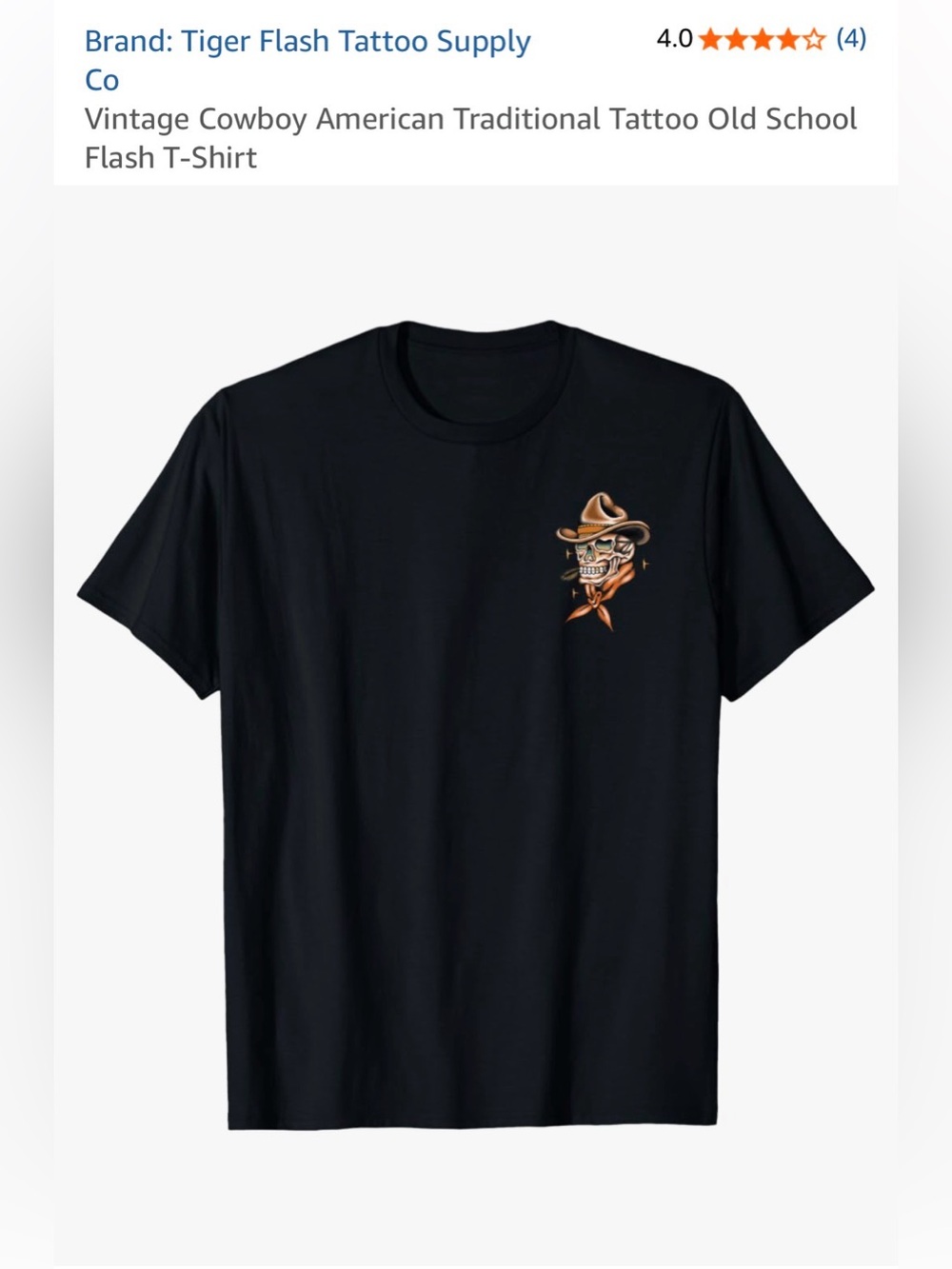 Western Skull Cowboy T-Shirt